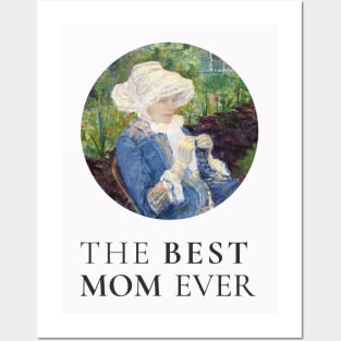 THE BEST KNITTING MOM EVER FINE ART VINTAGE STYLE MOTHER OLD TIMES Posters and Art
